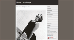 Desktop Screenshot of frondyoga.com